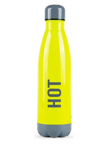 Trendy Kitchen by EXCÉLSA Butelka termiczna "Hot/Cold" w kolorze zielono-szarym - 500 ml
