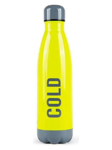 Trendy Kitchen by EXCÉLSA Butelka termiczna "Hot/Cold" w kolorze zielono-szarym - 500 ml