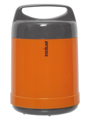 Trendy Kitchen by EXCÉLSA Thermolunchbox "Thermico" oranje/grijs - 1,2 l