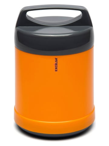 Trendy Kitchen by EXCÉLSA Termos "Thermico" w kolorze pomarańczowo-czarnym na lunch - 1,2 l
