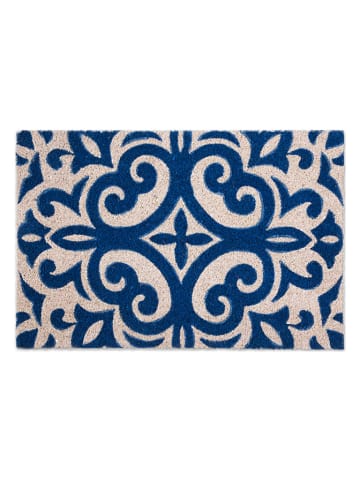 Trendy Kitchen by EXCÉLSA Deurmat "Boheme" donkerblauw/beige - (L)60 x (B)40 cm