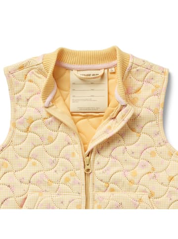 Wheat Doorgestikte bodywarmer ''Gilet'' geel