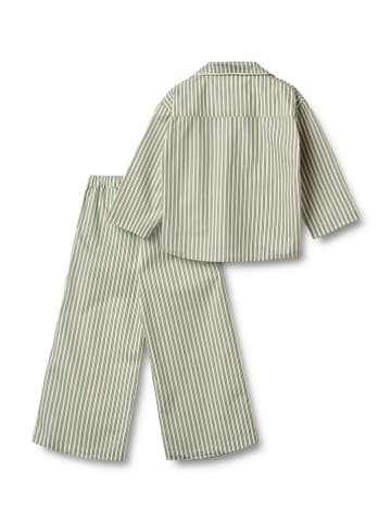 Wheat Pyjama "Bebbo" in Gelb/ Grün