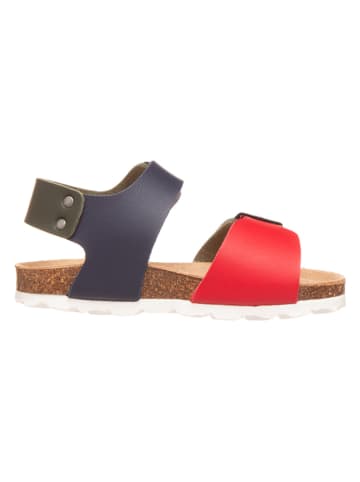 Little Sky Sandalen donkerblauw/kaki/rood