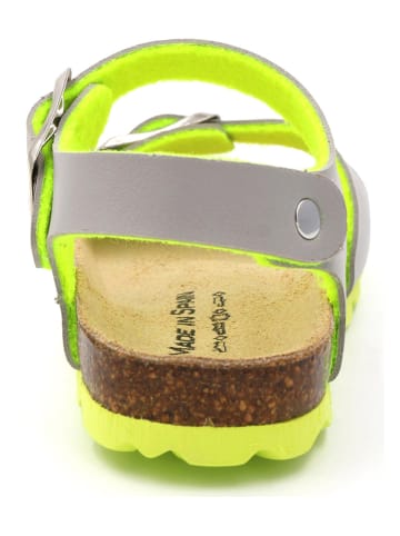 Little Sky Sandalen grijs/limoengroen
