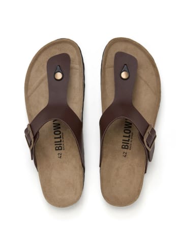 billowy Japonki w kolorze brązowym