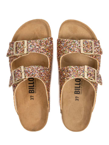 billowy Pantoletten in Gold