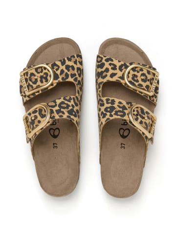 billowy Pantoletten in Beige