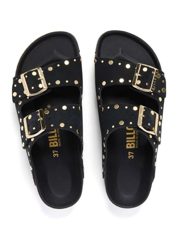 billowy Leren slippers zwart