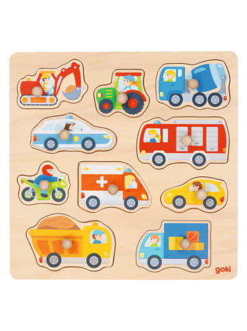 Goki Steckpuzzle "Fahrzeuge" - ab 12 Monaten