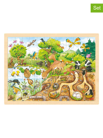 Goki 96tlg. Puzzle "Erlebnis Natur" - ab 3 Jahren