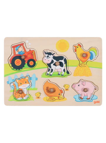 Goki 2er-Set: Steckpuzzle "Bauernhof" - ab 12 Monaten