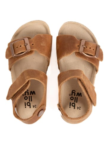 billowy Sandalen "Rosso" in Hellbraun
