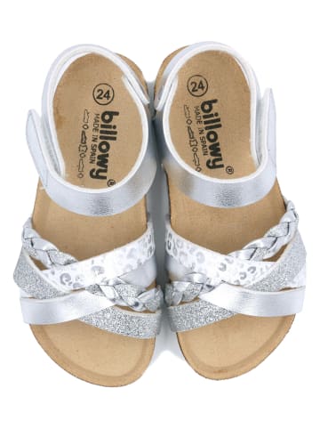 billowy Sandalen in Silber