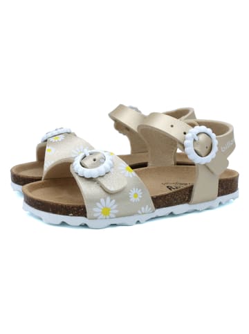 billowy Sandalen in Gold