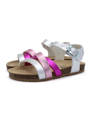 billowy Sandalen in Silber