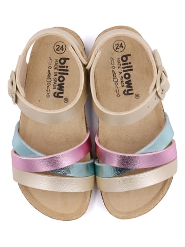 billowy Sandalen in Gold