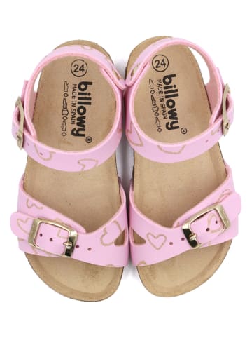 billowy Sandały w kolorze jasnoróżowym