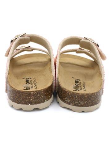 billowy Klapki w kolorze jasnoróżowym