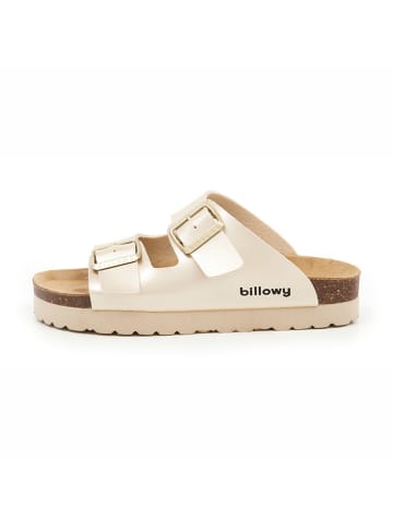 billowy Pantoletten in Gold