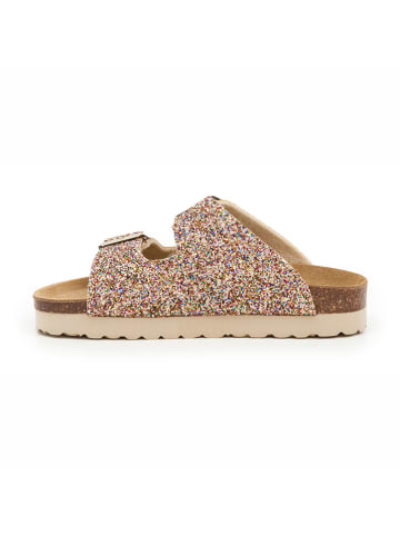 billowy Pantoletten in Gold