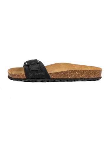 billowy Leren slippers zwart