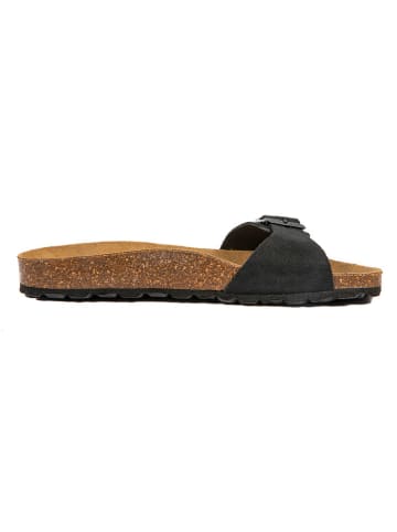 billowy Leren slippers zwart