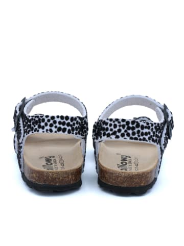 billowy Sandalen in Hellblau/ Schwarz