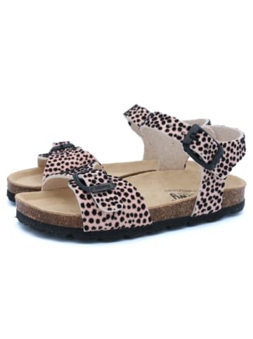 billowy Sandalen in Rosa/ Schwarz