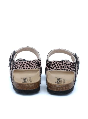 billowy Sandały w kolorze czarno-jasnoróżowym