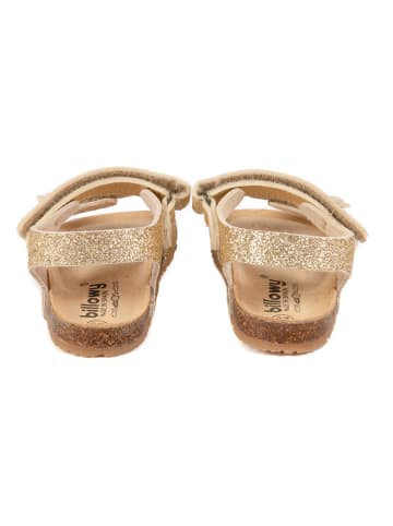 billowy Sandalen in Gold