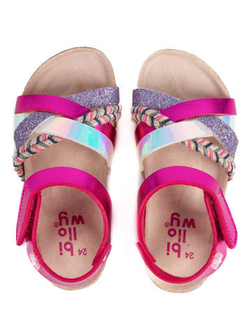 billowy Sandalen "Rosso" in Pink