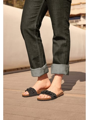 billowy Leren slippers zwart