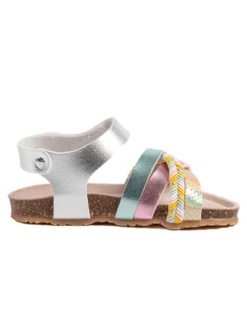 billowy Sandalen "Rosso" zilverkleurig