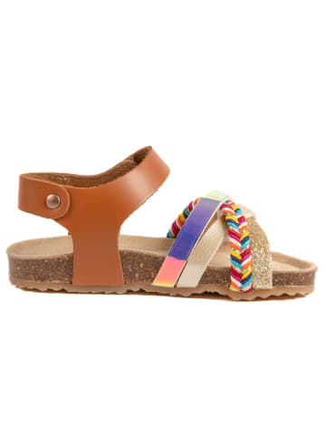 billowy Sandalen "Rosso" in Hellbraun