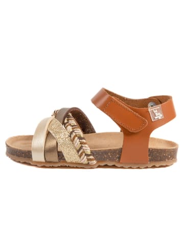 billowy Sandalen "Rosso" in Hellbraun