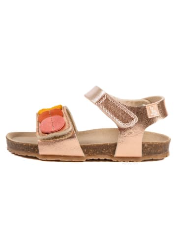 billowy Leder-Sandalen "Rosso" in Rosa