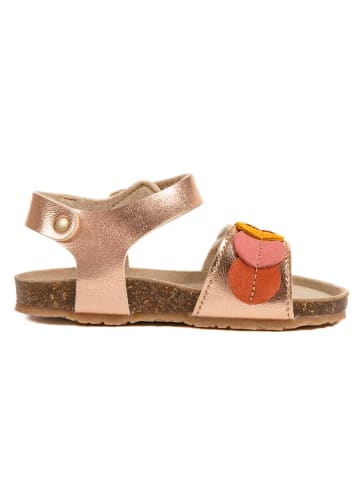 billowy Leder-Sandalen "Rosso" in Rosa