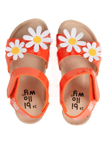 billowy Sandalen "Rosso" in Orange