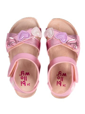 billowy Sandalen "Rosso" in Rosa