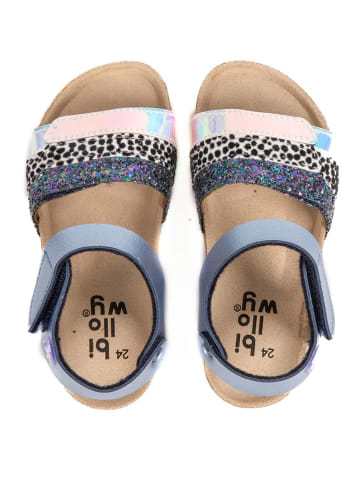 billowy Sandalen "Rosso" lichtblauw