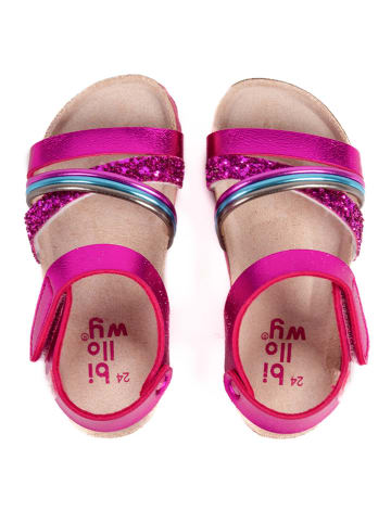 billowy Sandały "Rosso" w kolorze różowym