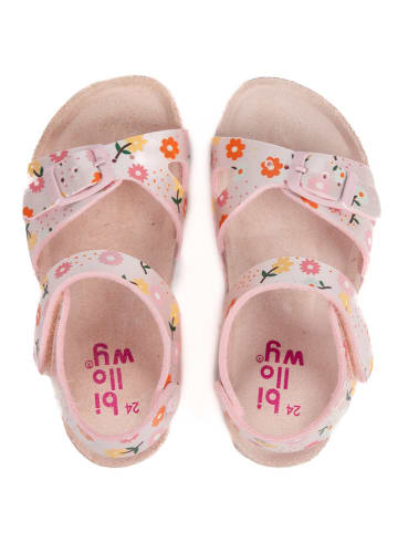 billowy Sandalen "Rosso" lichtroze