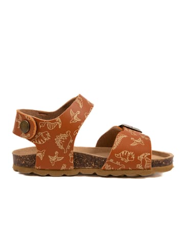 billowy Sandalen "Rosso" lichtbruin