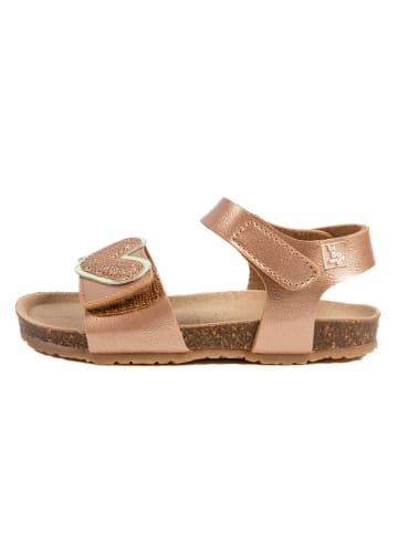 billowy Leder-Sandalen "Rosso" in Rosa