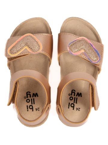 billowy Skórzane sandały "Rosso" w kolorze jasnoróżowym