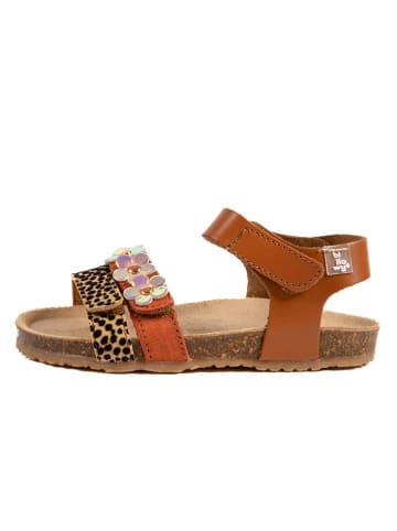 billowy Sandalen "Rosso" in Hellbraun