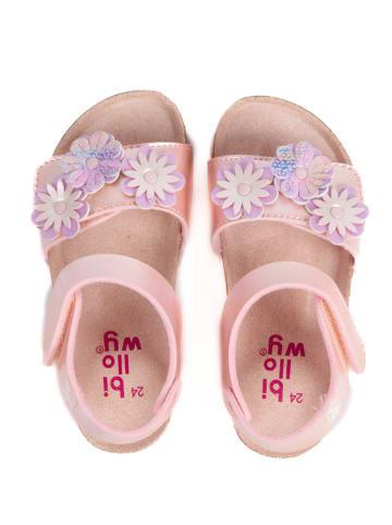 billowy Sandalen "Rosso" in Rosa