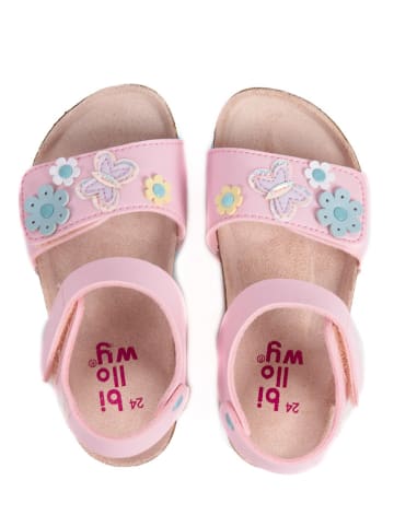 billowy Sandalen "Rosso" lichtroze