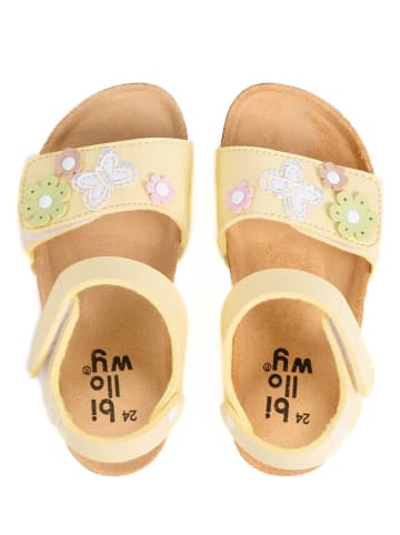 billowy Sandalen "Rosso" in Gelb